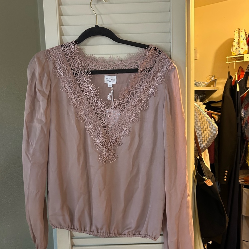 Cami NYC Top with lace detail